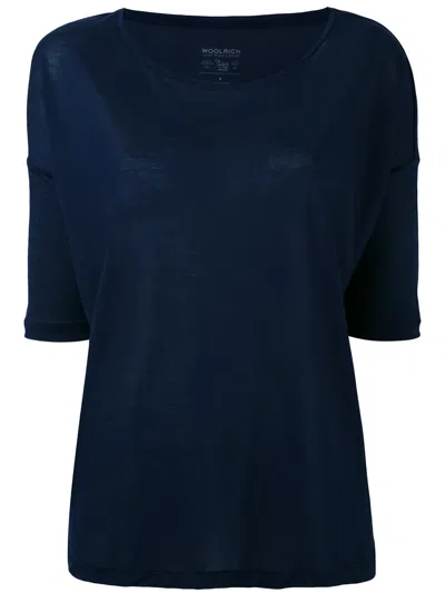 Woolrich Classic Slouch Top In Blue