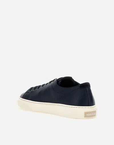 Woolrich Cloud Court Leather Navy Blue Sneakers
