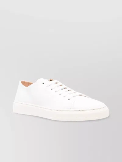Woolrich Cloud Court Leather Sneakers In White