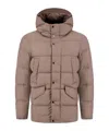 Woolrich Cloud Davis Hooded Puffer Jacket In Pink