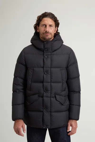 Woolrich Cloud Davis Parka Jacket In Black