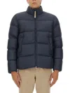 Woolrich Cloud Down Jacket In Microfiber In Blue