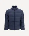 Woolrich Cloud Eagle Quilted Down Jacket In Blue