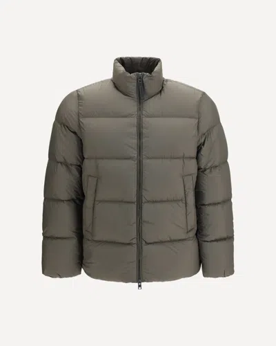 Woolrich Cloud Eagle Quilted Down Jacket In Green