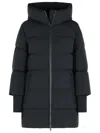 Woolrich 'cloud Madison' Black Polyamide Blend Down Jacket In Black