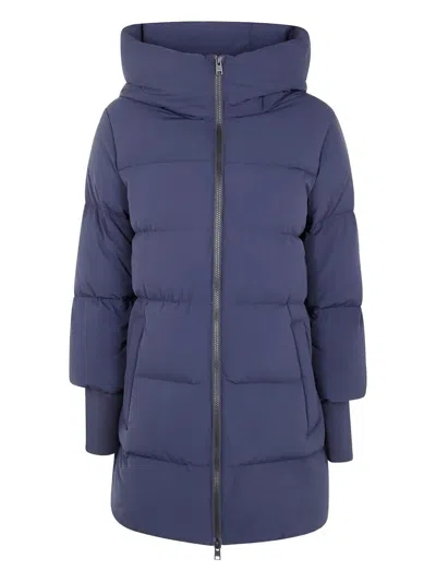 Woolrich 'cloud Madison' Coat In Blue