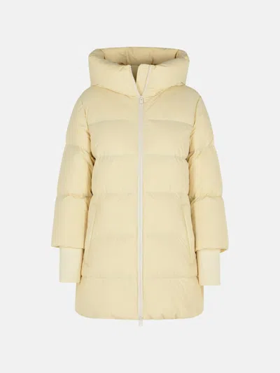 Woolrich 'cloud Madison' Cream Polyamide Blend Down Jacket In Neutral