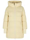 Woolrich 'cloud Madison' Cream Polyamide Blend Down Jacket In Yellow