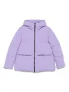 Woolrich Cloud Madison Hooded Puffer Jacket In Purple