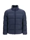 Woolrich Cloud Eagle Quilted Down Jacket In Blue