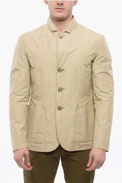 Woolrich Coach Windbreaker In Beige