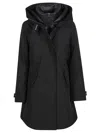 Woolrich Cappotto Misto Poliammide Nero In Black