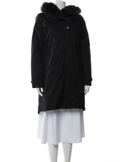 Pre-owned Woolrich Coat In Blue