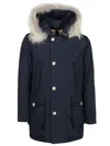 Woolrich Arctic Detachable Fur Parka Clothing In Blue