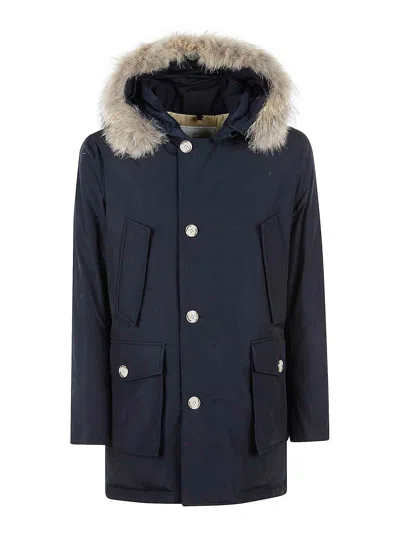 WOOLRICH ABRIGO MIDI - AZUL