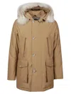 Woolrich Parka Arctic Con Pelliccia Removibile Marrone In Green