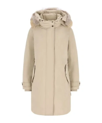 Woolrich Coat In Neutral