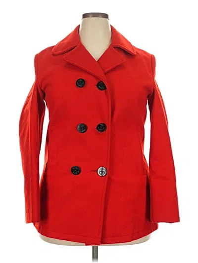 Pre-owned Woolrich Coat In Red