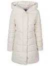 Woolrich Zip-fastening Padded Coat In White