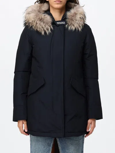 Woolrich Coat Woman Color Navy In Blue