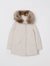 Woolrich Coat  Kids Color Beige In Brown