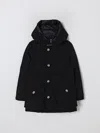 Woolrich Coat  Kids Color Black In Black
