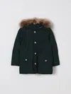 Woolrich Coat  Kids Color Green In Green