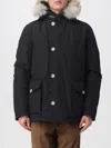 Woolrich Arctic Anorak In Ramar Cloth With Removable Fur In Black