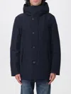 Woolrich Coat  Men Color Blue In Animal Print