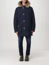 Woolrich Coat  Men Color Blue In Blau