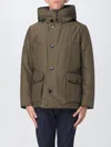 Woolrich Arctic Hooded Down Coat In Green