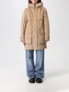 Woolrich Coat  Woman Color Beige In Brown