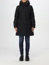 Woolrich Coat  Woman Color Black In Schwarz