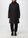Woolrich Coat  Woman Color Black In Schwarz