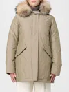 Woolrich Coat  Woman Color Sand In Green