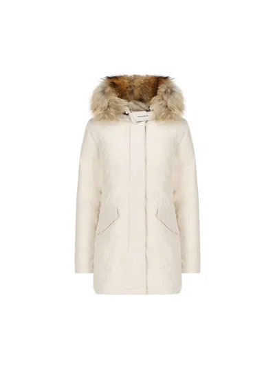 Woolrich Coats In White