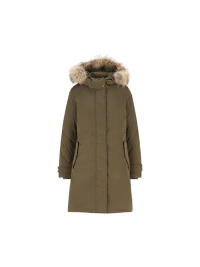 Woolrich Coats In Brown