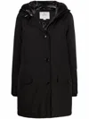 Woolrich Arctic High Collar Parka In Black