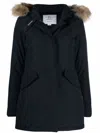Woolrich Parka Arctic Con Pelliccia Removibile Nero In Blue
