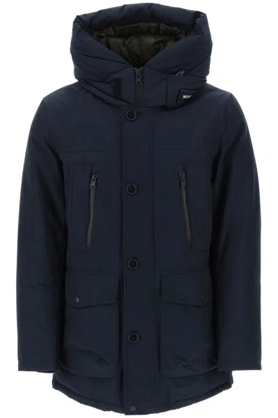 Woolrich Arctic Parka In Ramar Fabric In Blue