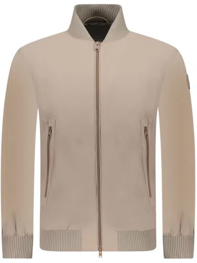 Woolrich Matt Stretch Bomber In Brown