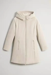 Woolrich Firth Parka Coat In Beige