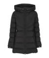 Woolrich Hooded Down Jacket In Black