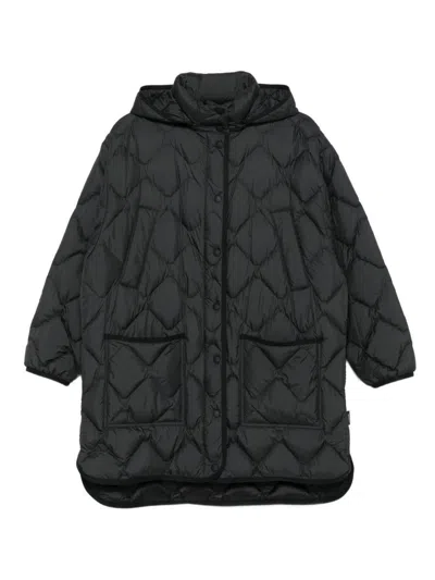 Woolrich Black Quilted Hooded Jacket