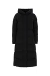 Woolrich Black Stretch Polyester Down Jacket In Multi