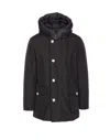 Woolrich Arctic Flap-pocket Coat In Black