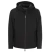 Woolrich Pacific Jacket In Tech Softshell In Black