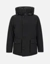 Woolrich Arctic Anorak In Ramar Cloth In Black