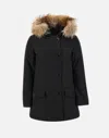 Woolrich Arctic Detachable Fur Parka Clothing In Black