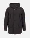 Woolrich Arctic Stretch Down Parka In Black
